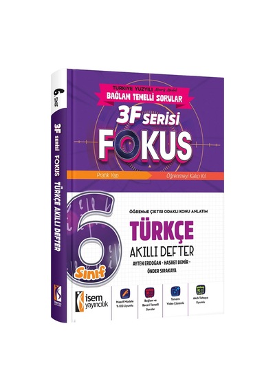 İsem 6. Sınıf Fokus Türkçe Akıllı Defter İsem Yayıncılık