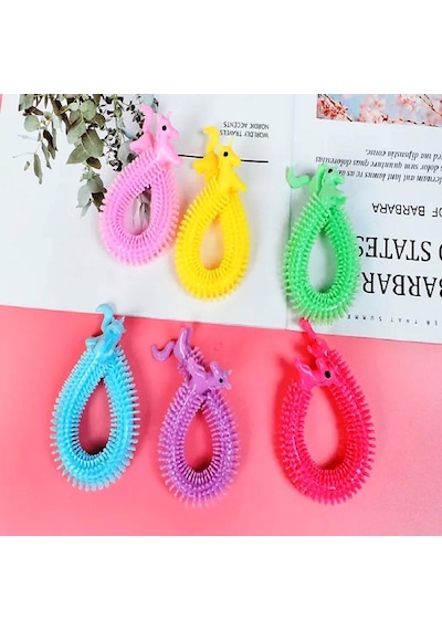 4 Adet Duyusal Stres Oyuncağı Uzayan Bileklik 4 Pcs Colourful Sensory Fidget Toy Anti Stress Toys