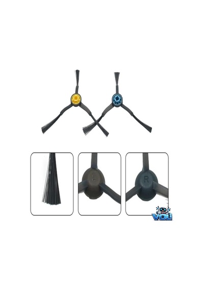Fakir Rs 770, Midea M7 ,m8+ Ve Samsung Uyumlu Vr7700bm İçin Yan Fırça 2 Adet