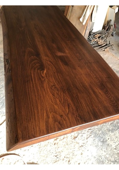 Bintaşmobilya Doğal Gürgen Ağacı Kütük Masa Üstü Tablası 70X140.Cm