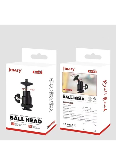 Jmary Bh-02 Telefon Kamera Ve Aksiyon Kameraları İçin Sabitleme Aparatı Siyah