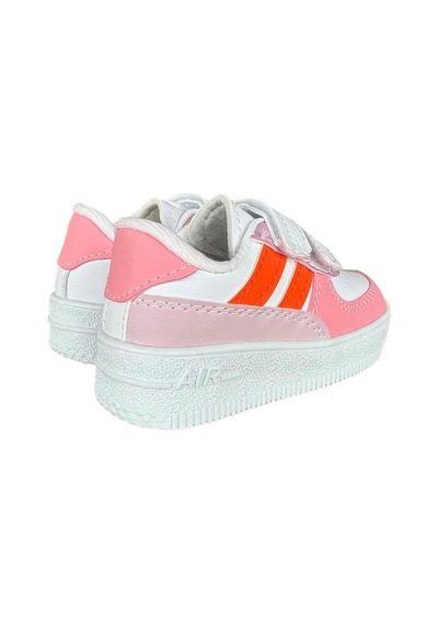 Çocuk Sneaker Spor Ayakkabı Pudra - Turuncu 001