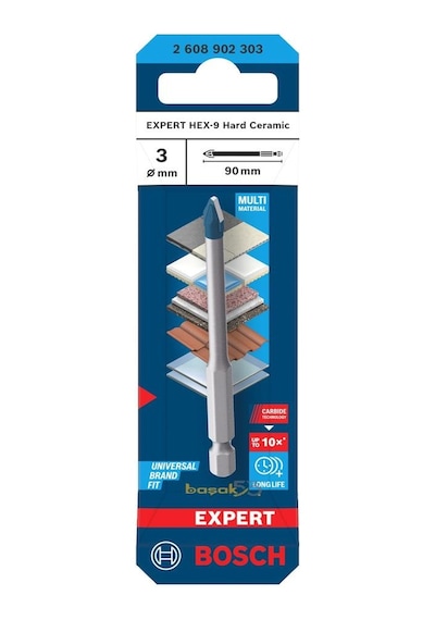 Bosch Expert Hex-9 3 Mm Sert Seramik Ve Fayans Matkap Ucu 2608902303