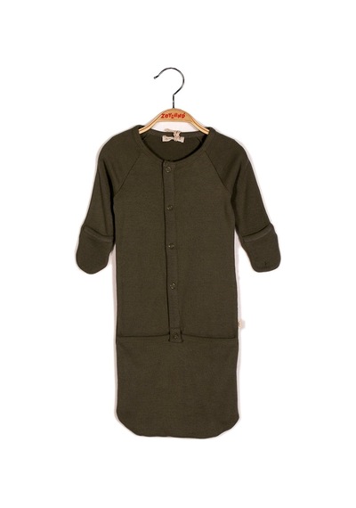 Zeyland Unisex Bebek Önden Çıtçıtlı Uyku Tulumu - Hakı Haki
