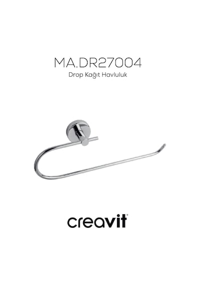 Creavit DR27004 Drop Kağıt Havluluk Krom