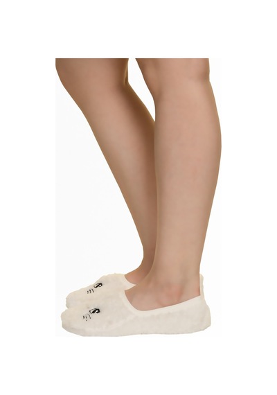 Natural Çorap Kadın Kedili Beyaz Patik - Sbxss210033 Beyaz-36-40 Beyaz