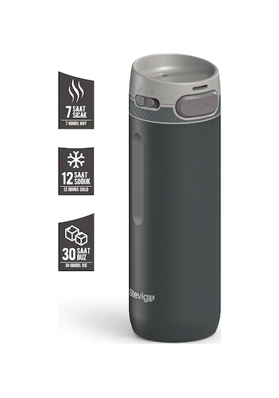 4 Action Trigger-control Çelik Termos 500 Ml Pirate Black St-233 Genel
