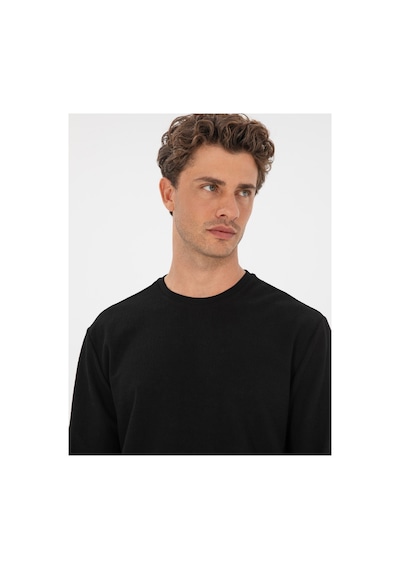 Pierre Cardin Ekru Regular Fit Sweatshirt 50313944-vr019 siyah