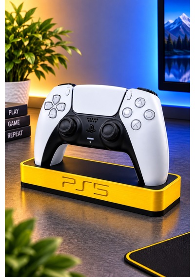 Ps5 Uyumlu Dualsense Kol Standı Joystick Gamepad Tutucu Masaüstü Düzenleyici Sarı