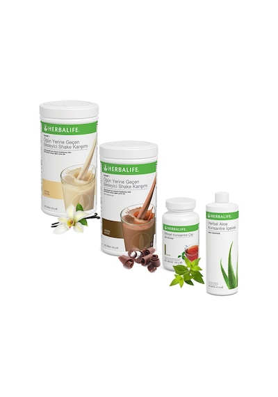 Herbalife Shake Vanilya 1 Çikolata 1 - Çay Klasik 100 Gr - Aloe Vera