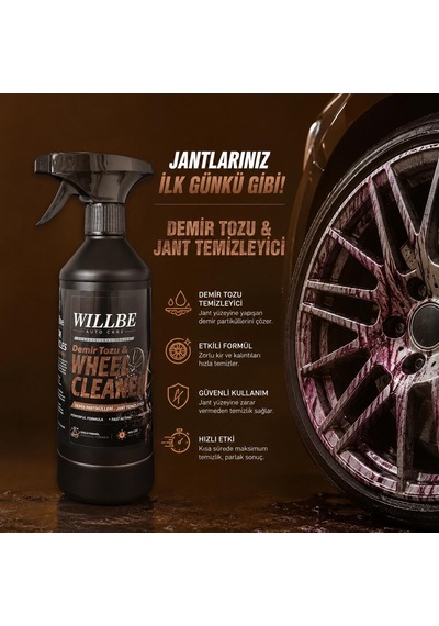 Willbe Auto Care Demir Tozu Partikül Jant Temizleyici 500ml
