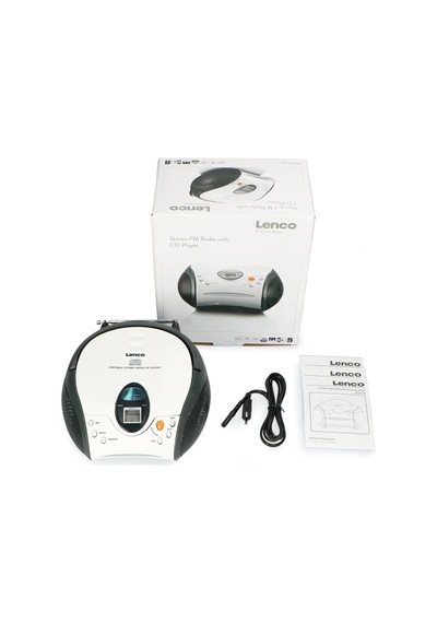 LENCO SCD-24 BEYAZ - CD ÇALARLI TAŞINABİLİR STEREO FM RADYO - BEY