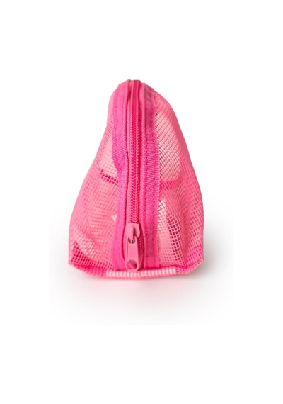 Ecrou Mesh Makyaj Çantası Pembe