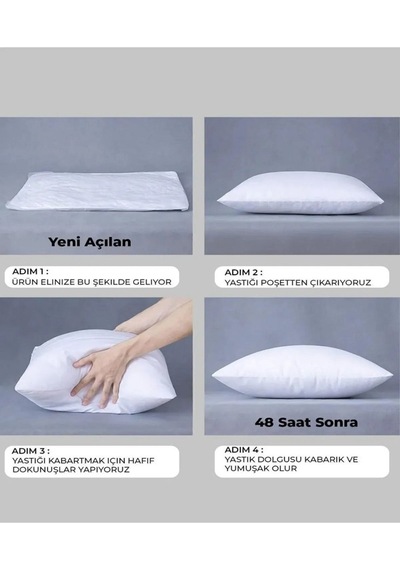 Handy 2li Roll Pack Yastık Seti 800 Gram 50x70 Cm Beyaz