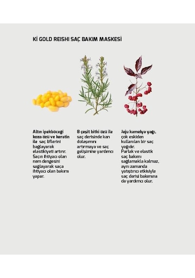 Ki Gold Reishi Saç Bakım Maskesi