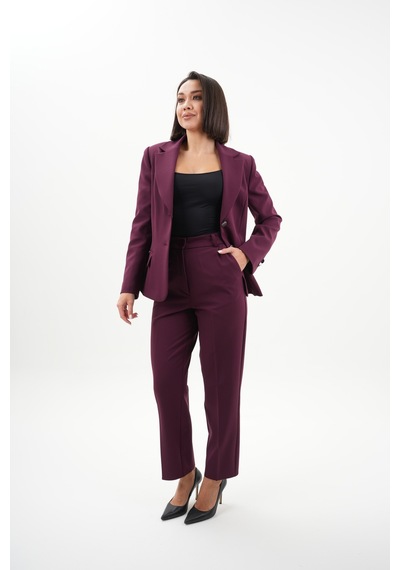 Velnara Moda Mürdüm Modern Klasik Kadın Takım Elbise - Düğme Detaylı Ceket & Dar Paça Pantolon Mürdüm - 942454823 Mürdüm Velnara Moda Mürdüm Modern Klasik Kadın Takım Elbise - Düğme Detaylı Ceket & Dar Paça Pantolon Mürdüm - 942454823 Mürdüm