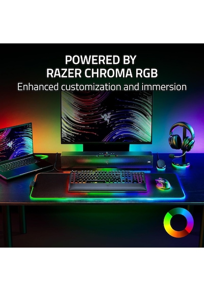 Base Station V2 Chroma - Usb Hub'lı Ve Rgb Aydınlatmalı Kulaklık Standı 7.1 Surround Sesli Usb Hub, Entegre Kulaklık Tutucu, Kaymaz Stand, Chroma Rgb Mercury