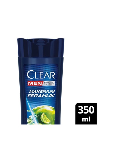 Clear Men Kepeğe Karşı Etkili Şampuan Maksimum Ferahlık 350 Ml Beyaz