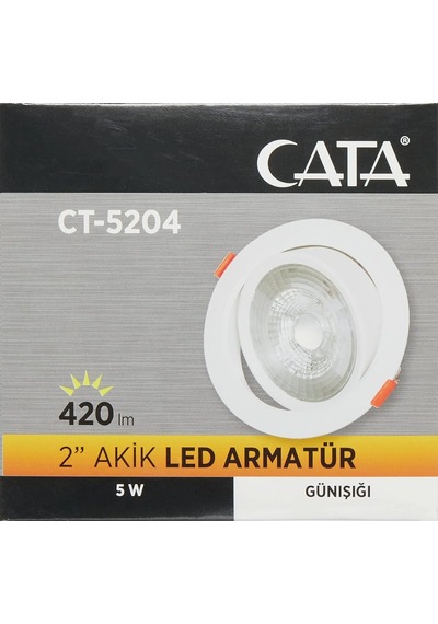 Ct-5204 5w Akik Cob Led Armatür, Gün Işığı Diğer