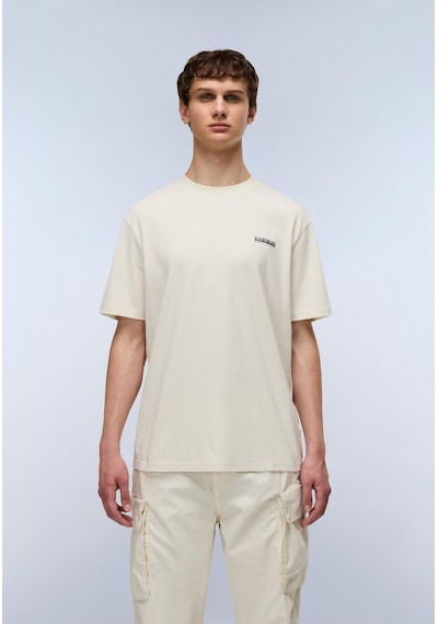 Napapijri S-small Box Ss Erkek T-shirt-30425 Bej