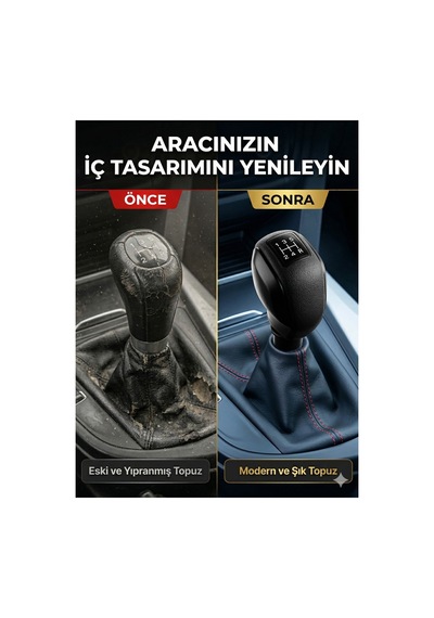Peugeot-renault-citroen-fiat Uyumlu Siyah 5 İleri Spor Vites Topuzu