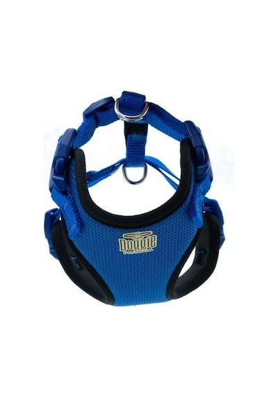 Doggie Havalı Ped Dokuma Göğüs Tasması Royal Blue 1.5 x 40-50 CM Mavi