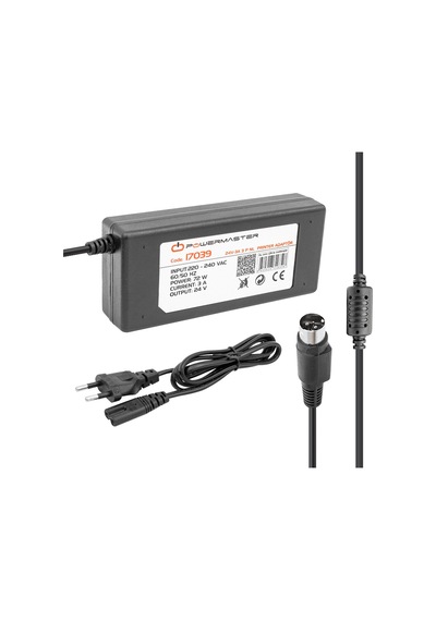 Powermaster Pm-17039 24 Volt - 3 Amper - 72 Watt 3 Pinli Plastik Kasa Masaüstü Prınter Adaptör