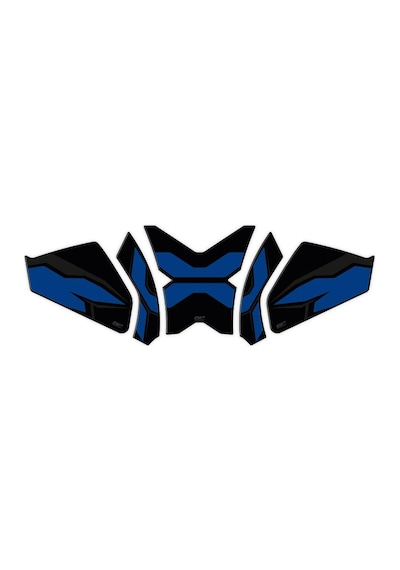 GP Kompozit CF Moto 250 CL-X 2022-2023 Uyumlu Tank Pad Seti Mavi