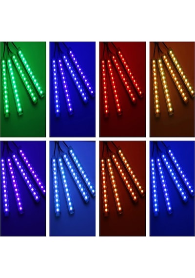 Kumandalı Ayakaltı Led Rgb Müziğe Duyarlı Iç Aydinlatma 12 Ledli (315220602)