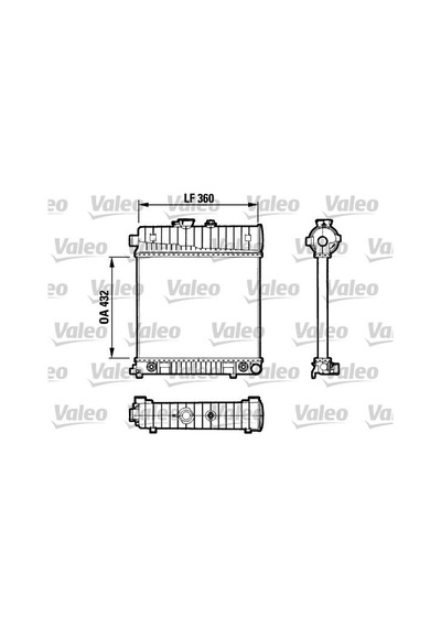 Valeo 731804 Motor Su Radyatörü Mercedes M111 W202 S202 W210 S210 Klimasız A2025006103