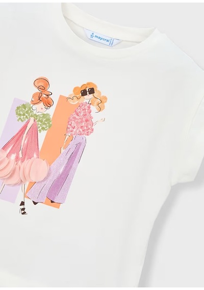 Mayoral Kız Çocuk T-shirt 3005 Turuncu