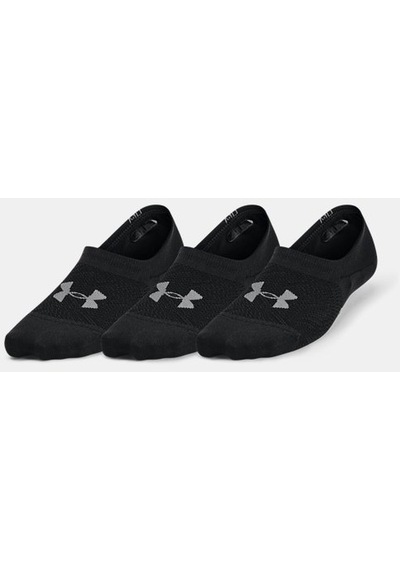 Under Armour Kadın UA Breathe Lite Ultra 3’lü Paket Low Liner Çorap 1370075-001 Siyah - Gri