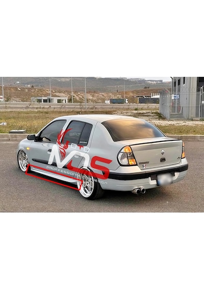 Renault Clio 2 Aero Marşpiyel Sağ Sol Takım Fiberglass Boyasız