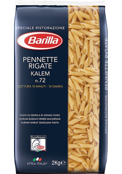 Barilla Penne Rigate Kalem Makarna 2 KG