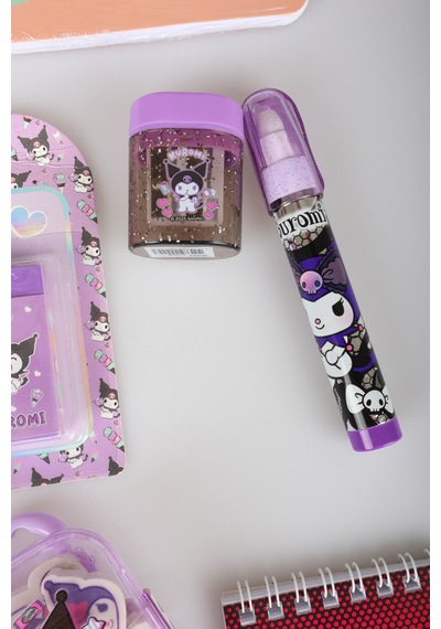 X Dekomus Lisanslı Kuromi & Best Friends 15 Parça Kırtasiye Seti 2 Adet Defter,çıtçıt Dosya Altın