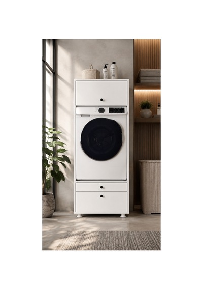 Alice 2 Çekmeceli Makine Dolabı Çok Amaçlı Dolap Banyo Dolabı Beyaz - 906143097 Beyaz Alice 2 Çekmeceli Makine Dolabı Çok Amaçlı Dolap Banyo Dolabı Beyaz - 906143097 Beyaz