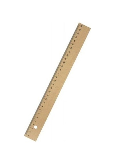 Ahşap Cetvel 30 Cm Çok Renkli