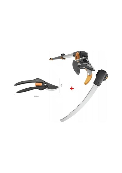 Fiskars 1023634 Upx86 Yüksek Dal Budama Makası Testereli + Fiskars 111260-1000567 Budama Makası P26