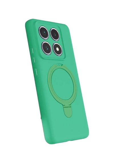 Xiaomi Mi 14t Pro Uyumlu Regal Magsafe Standlı Kapak - Yeşil