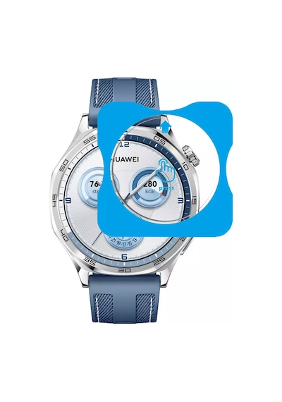 Huawei Watch Gt5 46mm Uyumlu Kolay Kurulum Aparatlı Temperli Cam Ekran Koruyucu