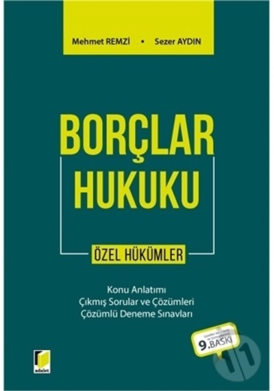 Borçlar Hukuku Özel Hükümler/Mehmet Remzi.Sezer Aydın
