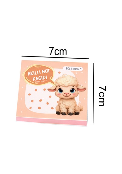Hayvanlı Mini Akıllı Not Kağıdı 50 Yaprak Yapışkansız Post-it 4'lü - 9011425711588