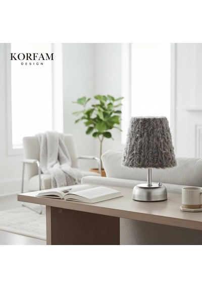 Füme Peluş Pilli Masa & Gece Lambası Çok Renkli