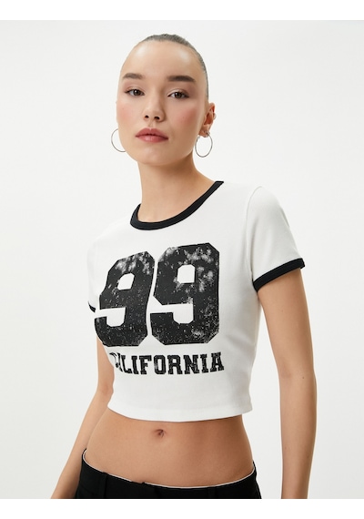 Koton Kolej Crop Tişört Baskılı Biyeli Kısa Kollu Bisiklet Yaka Pamuklu Fitilli Ekru 4sal10621ık 4SAL10621IK010 Ekru Koton Kolej Crop Tişört Baskılı Biyeli Kısa Kollu Bisiklet Yaka Pamuklu Fitilli Ekru 4sal10621ık 4SAL10621IK010 Ekru