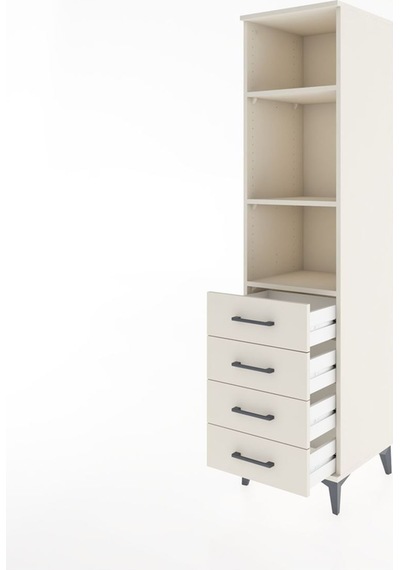 Hyperion Dolap 3 Raflı 4 Çekmeceli 44x44x182 Aytaşı-aytaşı Aytaşı