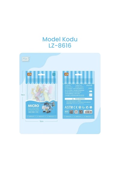 Loz Micro Block 4'lü Savaş Araçları 4 Farklı Model Dekoratif Oyuncak Yapım Seti Yapı Blok Seti