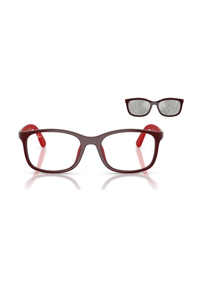 Rj 9644s 7233aı 46 Ray-ban Junior Marvel - Spiderman Klipsli Clip-on Çocuk Güneş Gözlüğü Siyah