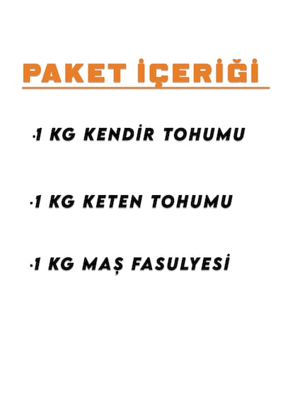 İpek Değirmen Maş Fasulyesi Keten Tohumu Kendir Glutensiz Vegan Set 3 x 1 KG