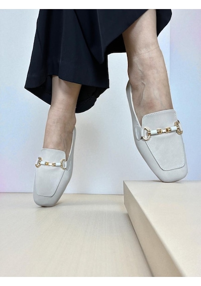 Aska Shoes Günlük Tokalı Babet 2025aska008 Bej