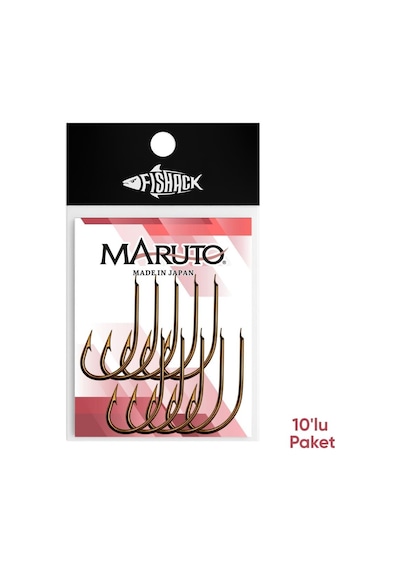 Olta İğnesi - Maruto - 5412 - Bronz - No: 6/0 10'lu Paket